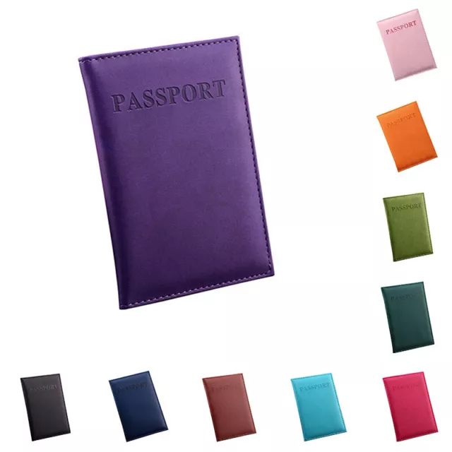 Passport Cover Document Holder Case Travel Organizer Wallet Leather Protector*1