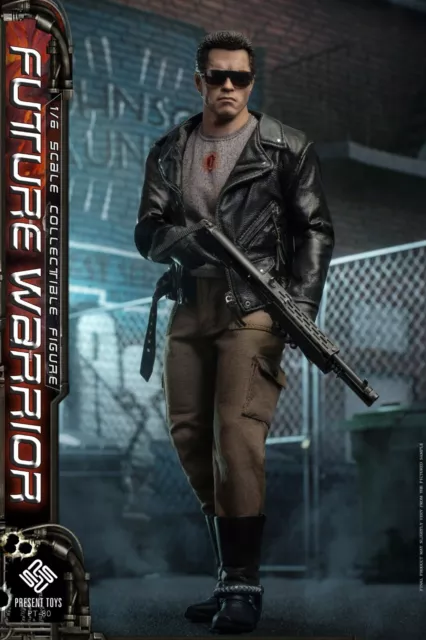 Figura de acción Terminator T800 Arnold 12" PRESENT TOYS PT-sp80 1/6