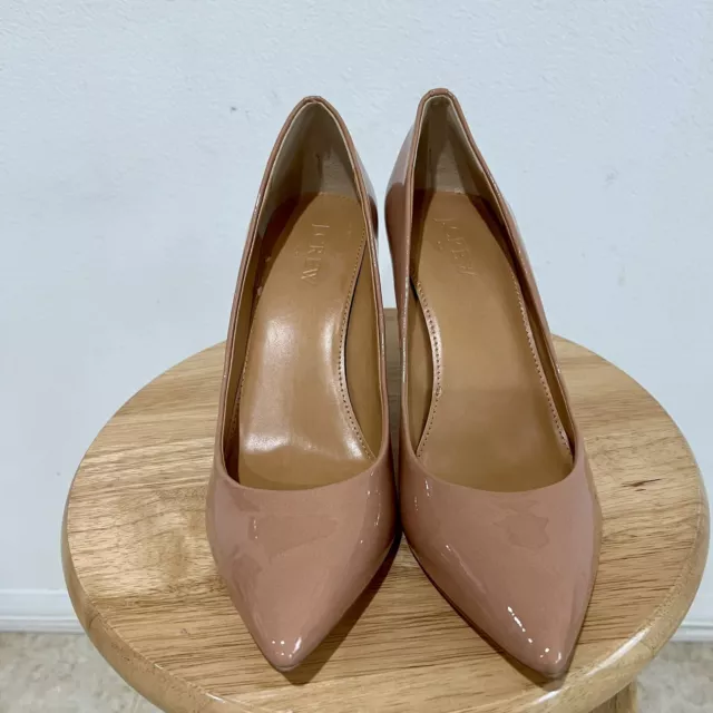 JCrew Isabelle Patent Women Pumps In Bronzed Clay Size 7.5M