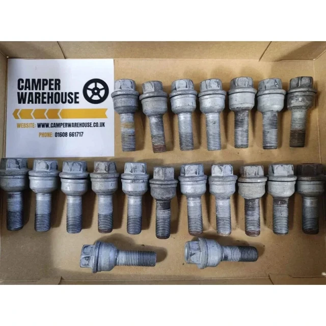 VW TRANSPORTER T5 t6 Genuine Alloy & Steel Wheel Bolts Nuts x20 BN £24.