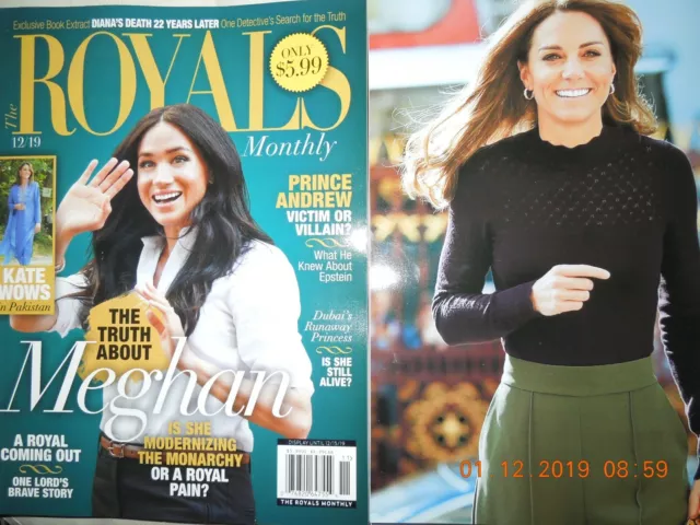 MEGHAN harry WILLIAM kate THE ROYALS MONTHLY diana LORDS BRAVE STORY epstein
