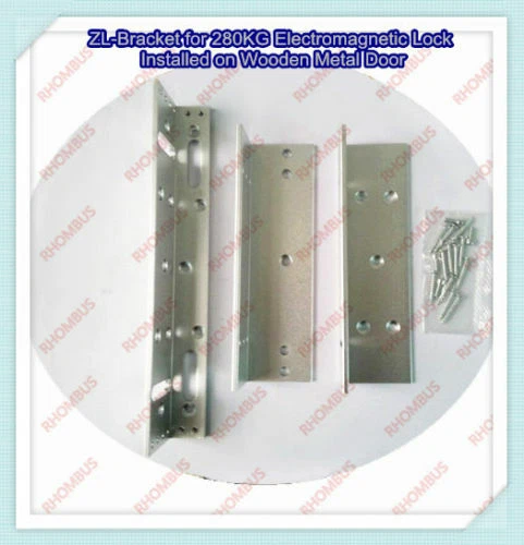 Staffa ZL per Serratura Elettromagnetica 280KG Installata su Porta Legno Metallo