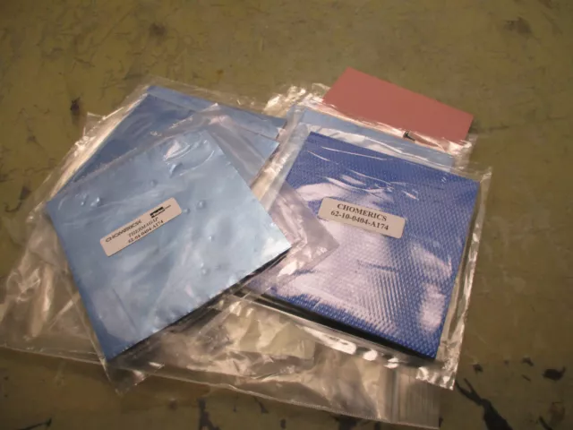 lot 10x parker chromerics thermagap 62-04-0404-a174 thermal pads 4x1/4" [4*P-20]