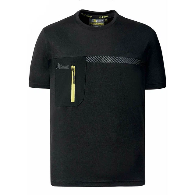 T-shirt da lavoro con effetto antimicrobico Christal U-Power nera