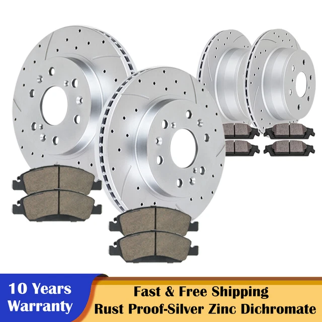 2.4L 300mm Front Drilled Rotors Kit for 2011 12 -2015 Kia Optima
