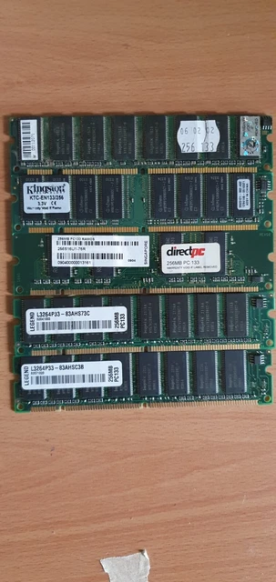 5 X  256MB PC133 RAM Vintage