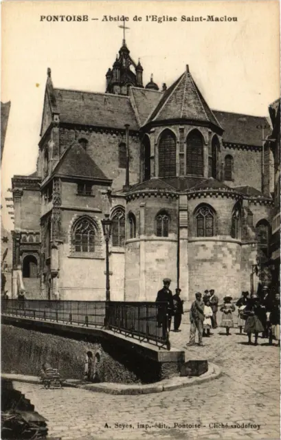 CPA PONTOISE - Apse de l'Église St-Maclou (107542)