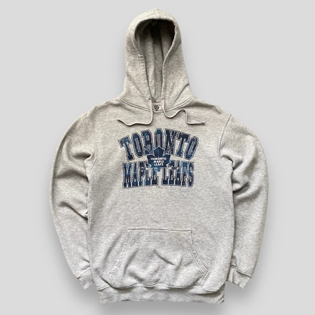 Felpa con cappuccio NHL Toronto foglie d'acero grafica grigio, taglia small