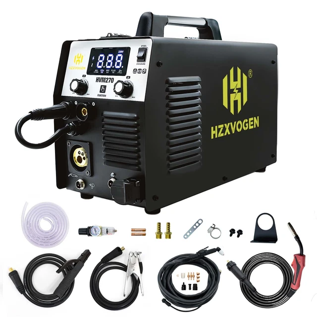 HZXVOGEN 250A GAS/GASLESS 5IN1 MIG TIG ARC Welding Machine Plasma