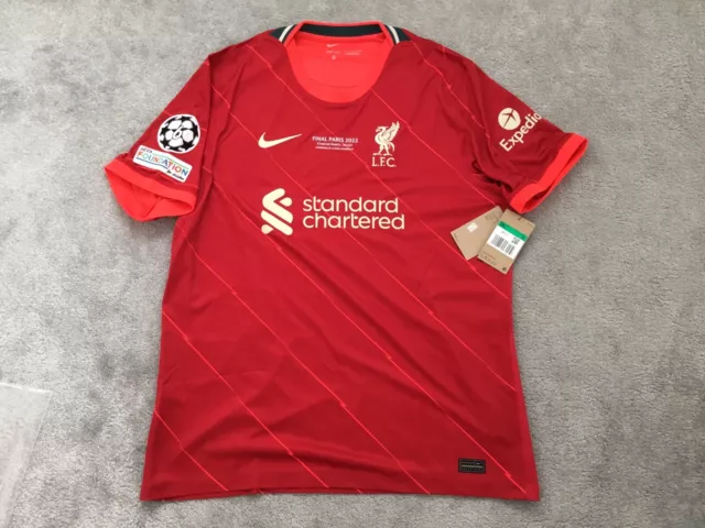 New With Tags Liverpool Nike 2022 Champions League Final Shirt