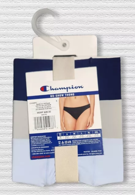CHAMPION WORKOUT BREATHABLE no show Mesh thong panties 2 Pack Size 2 XL NEW  £7.64 - PicClick UK