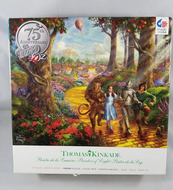 THOMAS KINKADE THE Wizard of Oz Jigsaw Puzzle 1000 Piece Ceaco 75th ...