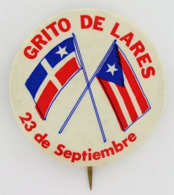 Puerto Rican Nationalist Party 1960 Revolutionary Pin Independence Protest P964