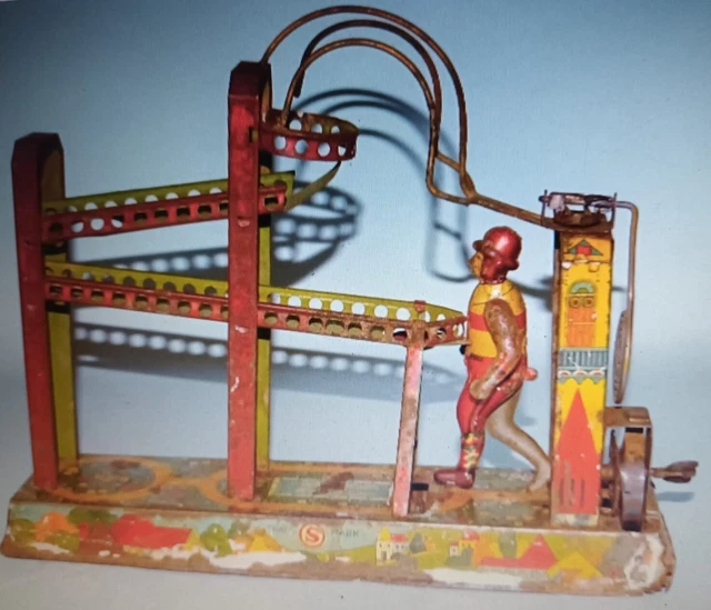 Jouet En étain Rétro – Éléphant Sur Tricycle à Remonter, Collection Artisanale, Mécanique, 103 G