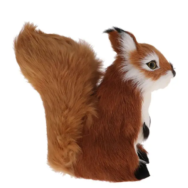 T TOOYFUL Lifelike Squirrel Pet Toy Animal Figurines Model Home Art Ornaments 2