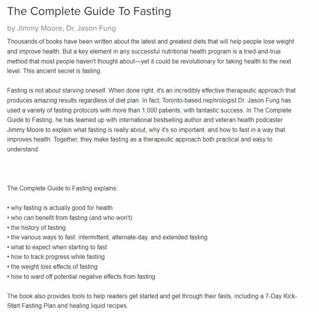 The complete guide to fasting by jason fung intermittent extended
