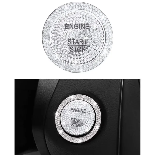 Bling Engine Start Stop Button Cover Decal Fit For Mercedes Benz B C E GLE ML