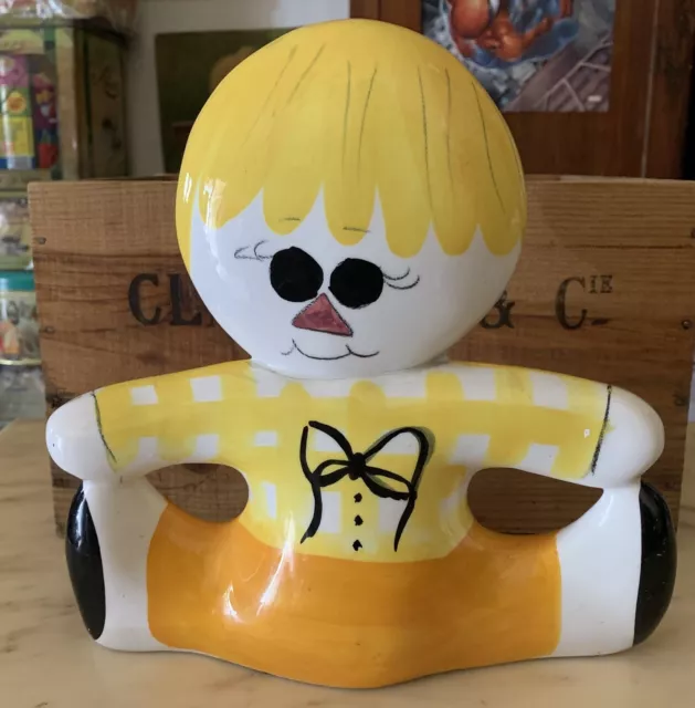 VINTAGE SALVADANAIO CERAMICA BIMBO BAMBINO 1960s