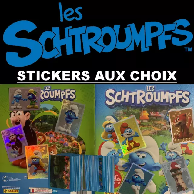 Panini Les Schtroumpfs 2023 Stickers 1 à 156 et X1 à X24 aux choix Album
