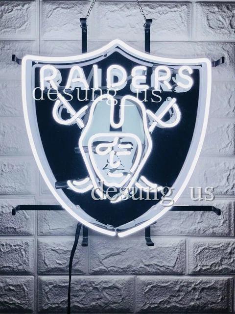 US STOCK 20"x16" Las Vegas Raiders Neon Sign Light Lamp HD Vivid Printing