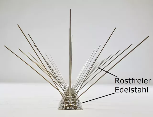 10St.(5m)TAUBEANABWEHR, 5-reihig, aus EDELSTAHL, keine VERSANDKOSTEN, made in EU 2