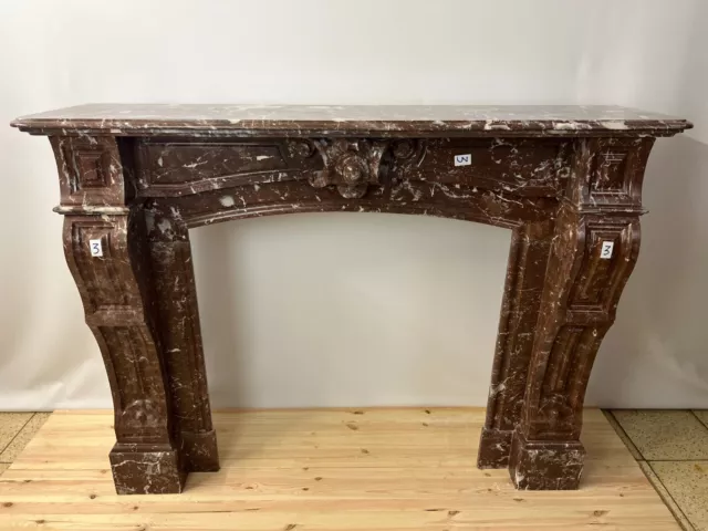 Antike Kaminumrandung Marmor Kamin Um 1860 / 1880 Massiv Louis Philippe
