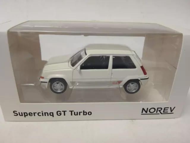 驚きの価格が実現 ノレブ 43 ルノー スーパーサンク GT ターボ 1988 ホワイト NOREV Renault SuperCinq  Turbo Ph II 510538 ミニカー