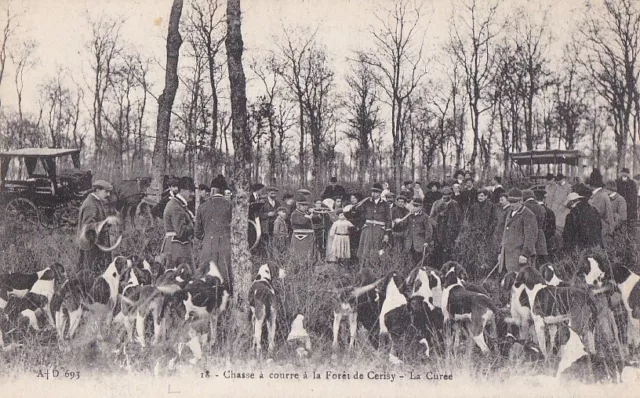 CPA 14 Approx. Bayeux Le Molay Littry Hunting Forest of CERISY La Curée 1916
