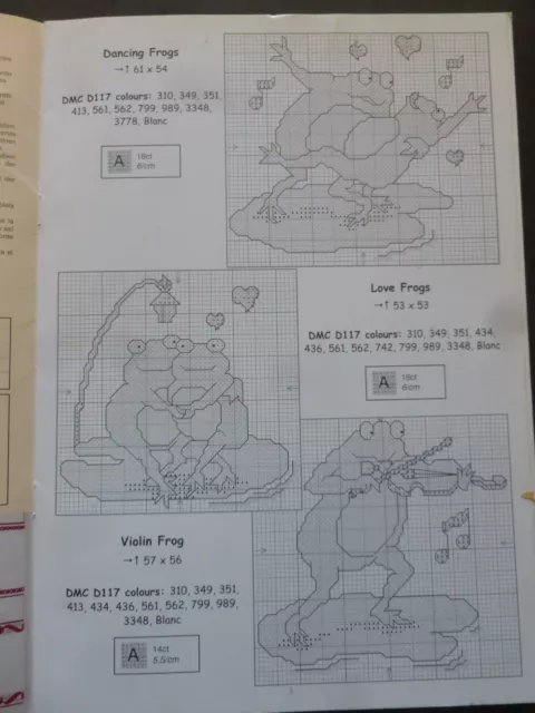 Gezählte Kreuzstichmuster - FRÖSCHE ""Gelegenheiten"" von DMC 3