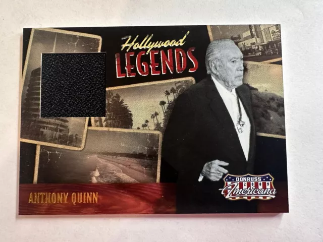 Anthony Quinn 2009 Donruss Americana Hollywood Legend Relic Swatch 500 Materials