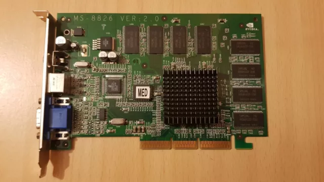 Carte Graphique Nvidia Geforce2 Mx400 AGP MS-8826 Ver : 2.0 - 180 - P0036