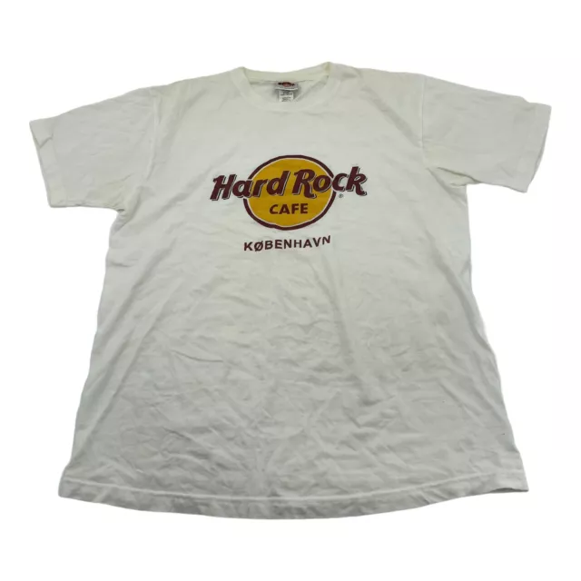 repræsentant hydrogen Withered T-SHIRT HARD ROCK Cafe Kobenhavn Copenhagen Danimarca grande bianca 100%  cotone ottime condizioni EUR 10,93 - PicClick IT