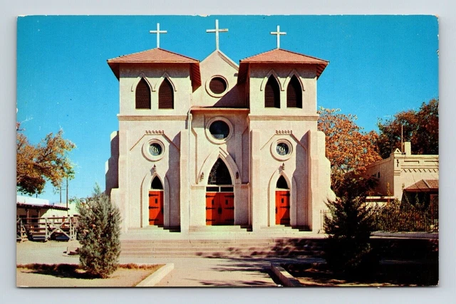 St Genevieves Catholic Church Las Cruces New Mexico NM Postcard UNP VTG Koppel