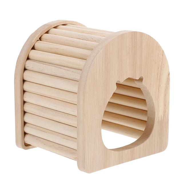 1 pieza creativa cama de madera hámster cama de dormir juegos para dormir