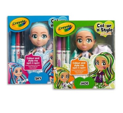 Rainbow Twins Color N Style Crayola CRAYOLA Bambole da personalizzare Bianco 