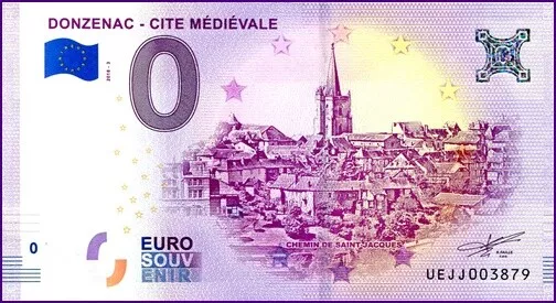 Uejj / Donzenac - Cite Medievale / Billet Souvenir 0 € / 0 € Banknote 2018-3