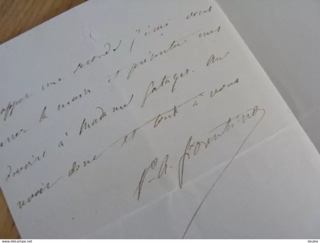 Pier Angelo FIORENTINO autograph signed  ALEXANDRE DUMAS ( writer)