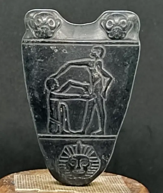 Ancient Sculpture Shield of Old Jade Meteorite Magnetic Hongshan Culture
