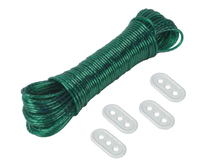 Corde à Linge De Rechange Leifheit 62m - Fil Résistant UV Et Intempéries Pour Séchoirs Linotrend