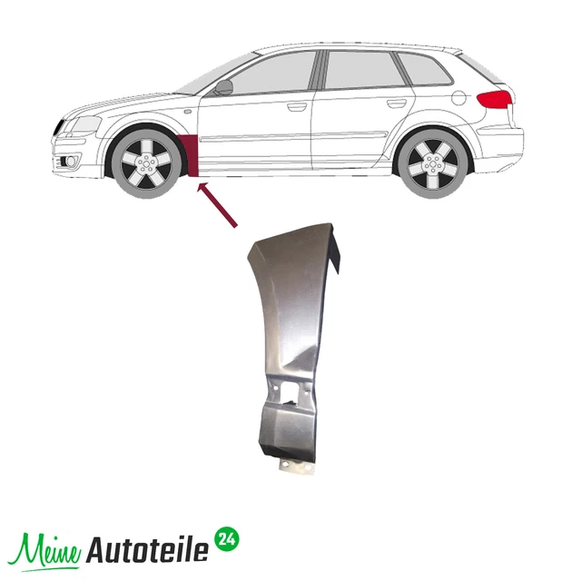 NEU! Kotflügel Reparaturblech Für Audi A3 8P 2003 - 20012 Vorne Links Hinten