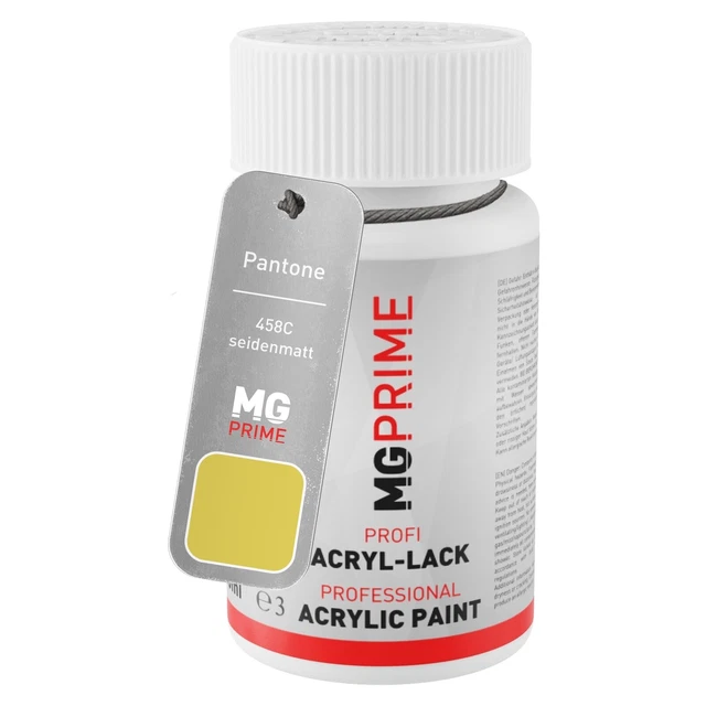 Pantone 458C Yellow seidenmatt Lackstift 50 ml schnelltrocknend