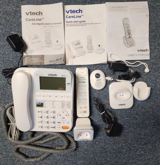 VTech SN1197 System with cordless phone SN6307 and a pendant