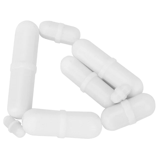 8 Pcs PTFE Magnetic Stirrer Mixer Stir Bar B Type Rod Bead Lab Cylinder FEI