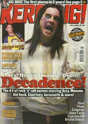 Kerrang Magazine 809 Ozzy Osbourne Monster Magnet New York Dolls Limp Bizkit