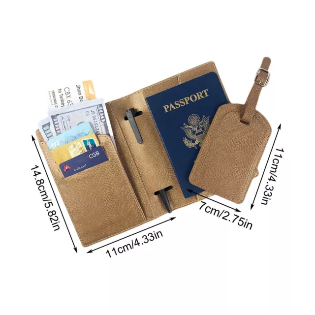 Passport Bags for Travel Leather Passport Wallet Business Cash Holder Passport 3