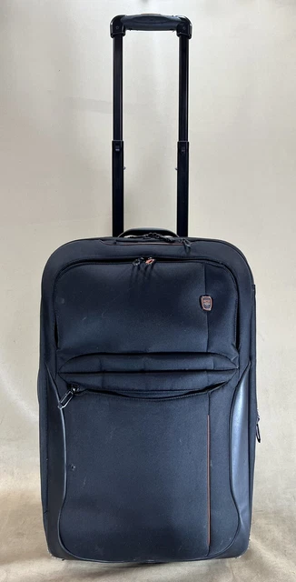 Used TUMI T-TECH 22” Upright Wheeled Expandable Carry On Suitcase 5622D Black