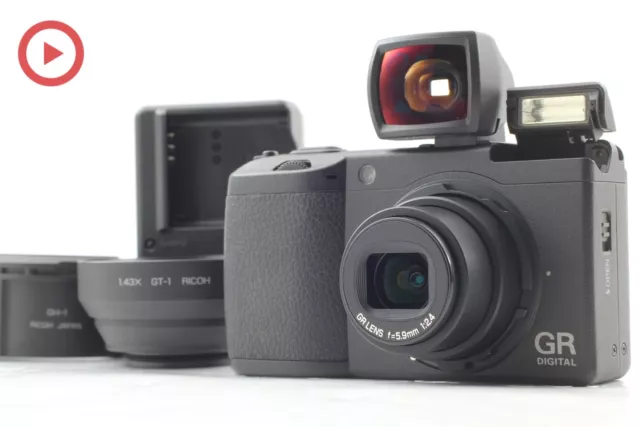 SH1897 [MINT] RICOH GR DIGITAL II 10.1 MP Black Camera GV-1 GT-1 GH-1 From JAPAN