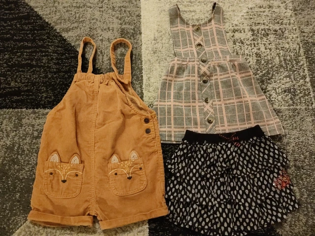 Next Primark Orchestra Girls Skirts Dungarees Bundle  3-4 Years