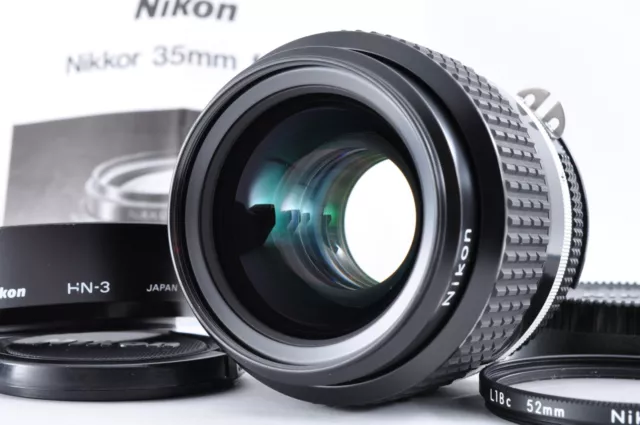 Nikon Ai-s AIS NIKKOR 35mm F1.4 Wide Angle MF Lens From JAPAN [Near Mint w/Hood]