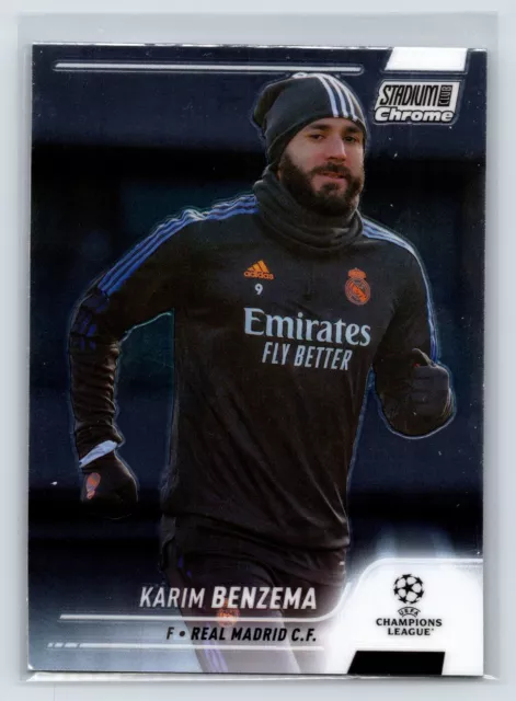 Topps Stadium Club Chrome UCL 21/22 # 68 Karim Benzema - Real Madrid C.F.